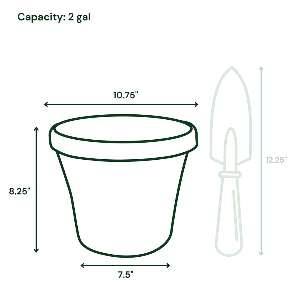 Bloem Terra Planter in Living Green