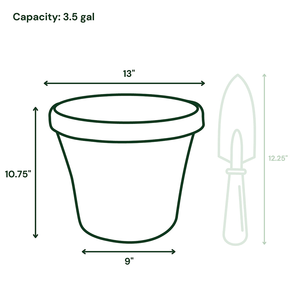 Bloem Terra Planter in Black