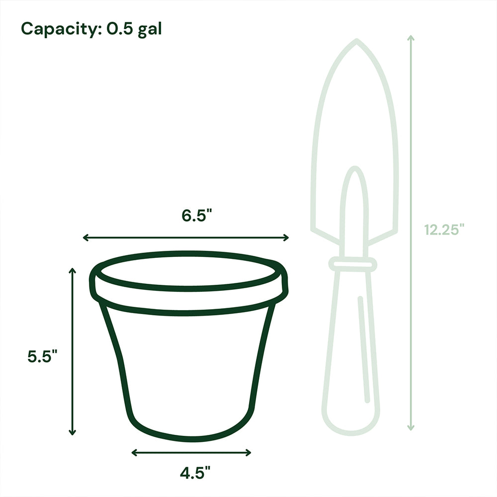 Bloem Terra Planter in Living Green