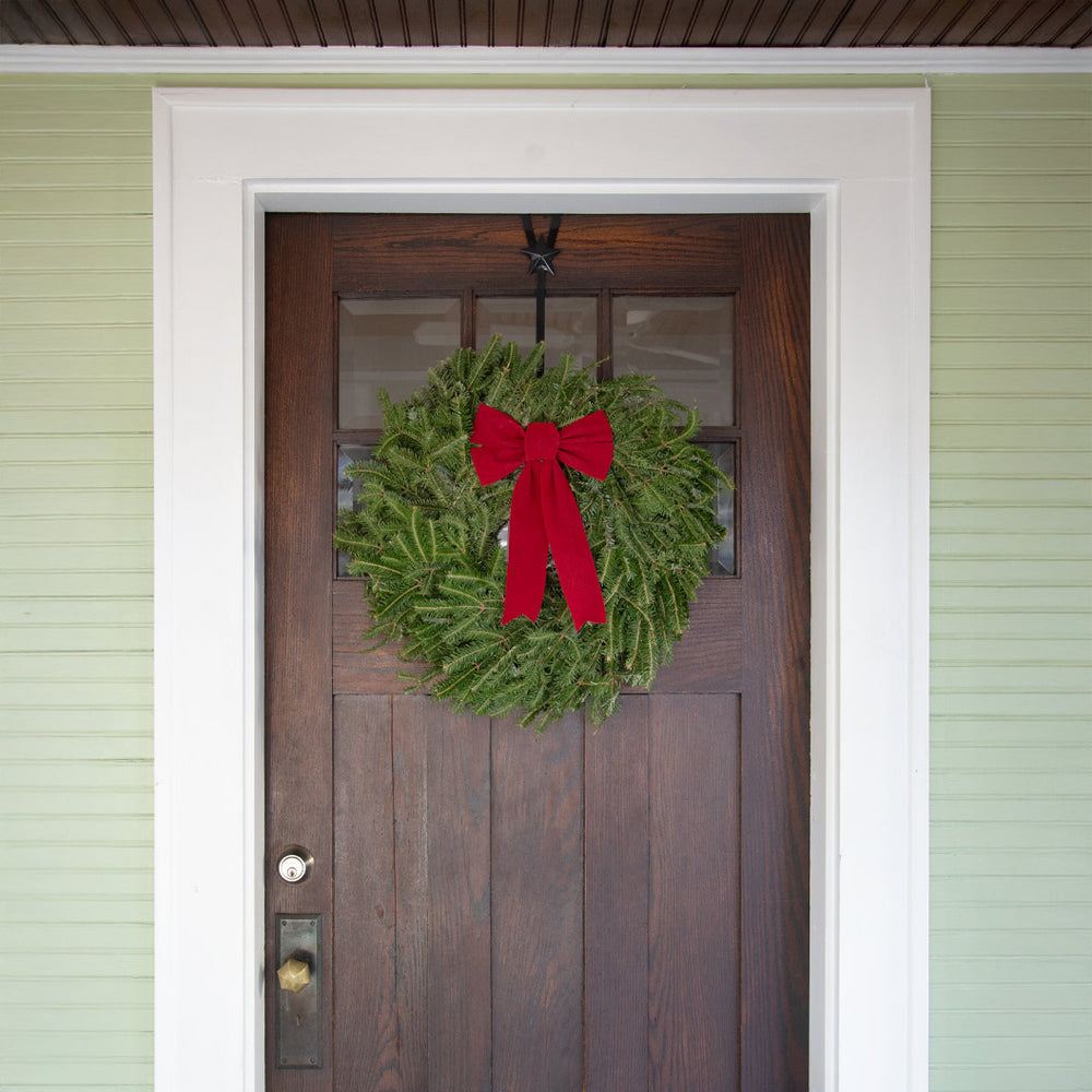 Fraser Fir Wreath with Red Bow