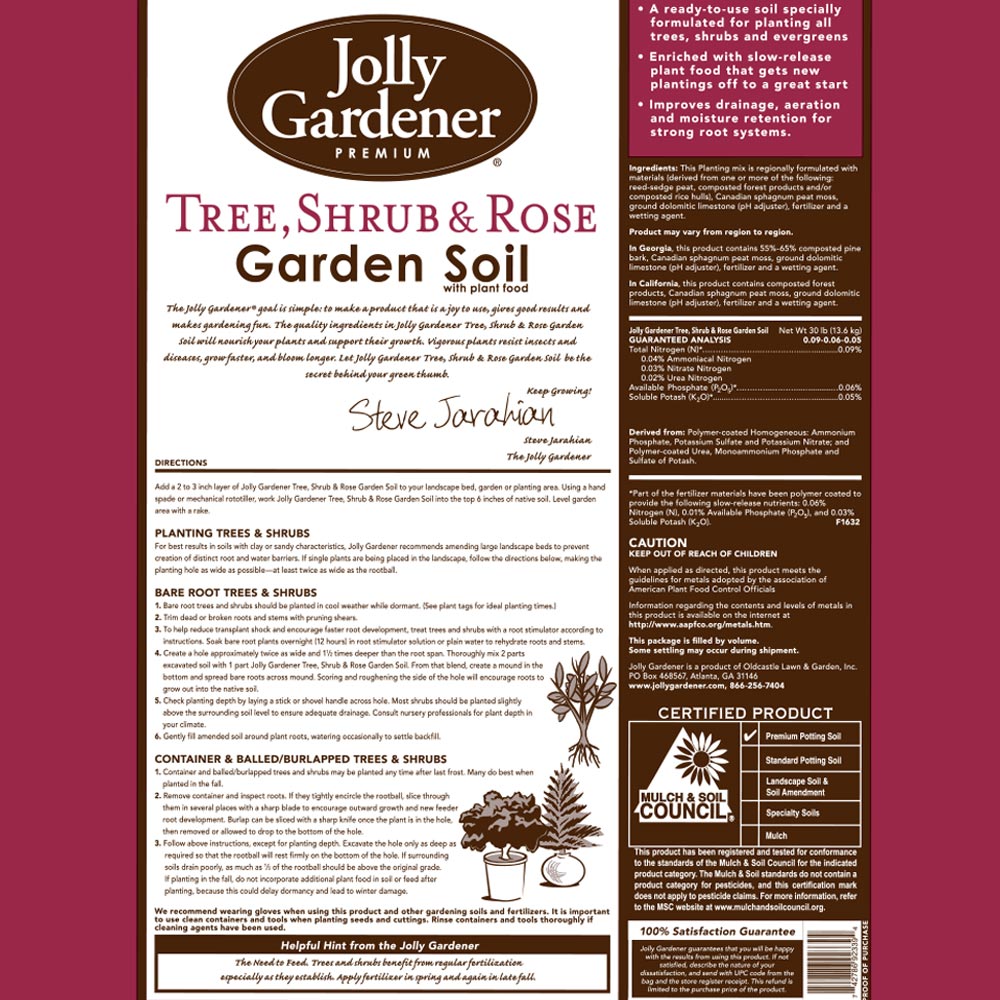 Jolly Gardener Tree, Shrub & Rose Soil