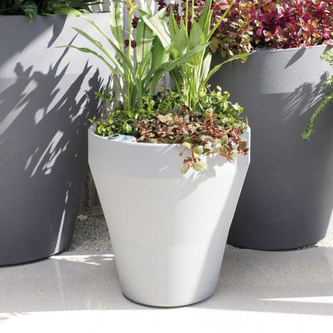 Crescent Garden Self-Watering Rim Planter